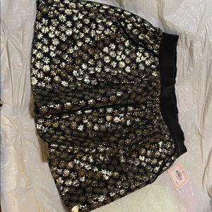 NEW-Black/Gold Skirt